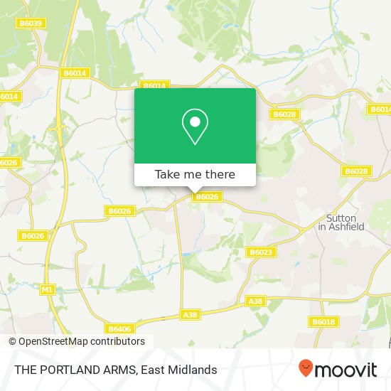 THE PORTLAND ARMS map