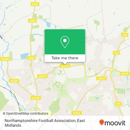 Northamptonshire Football Association map