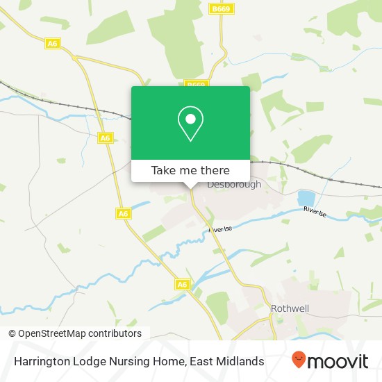 Harrington Lodge Nursing Home map