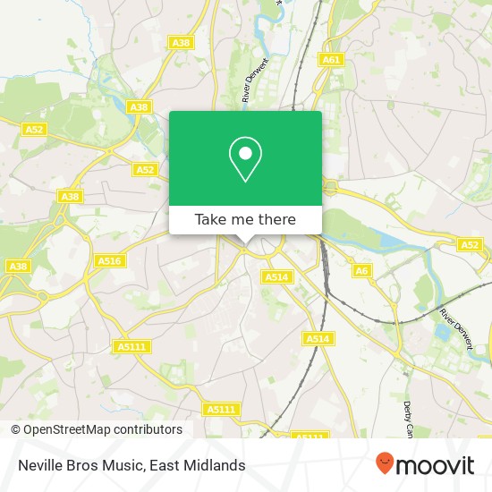 Neville Bros Music map