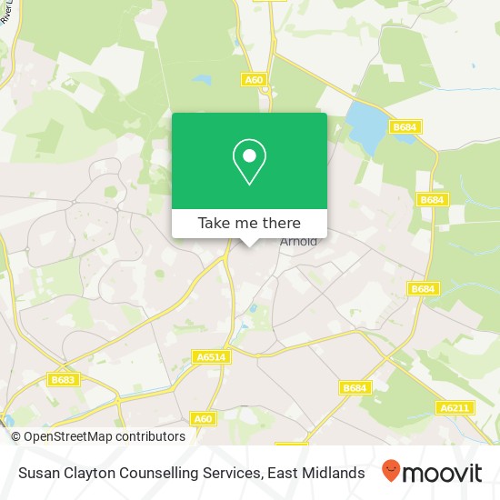 Susan Clayton Counselling Services map