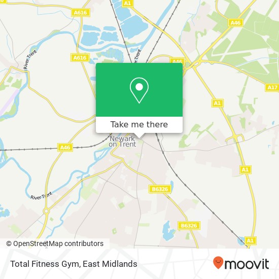 Total Fitness Gym map