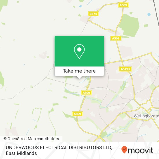 UNDERWOODS ELECTRICAL DISTRIBUTORS LTD map