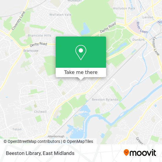 Beeston Library map