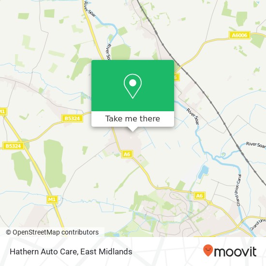 Hathern Auto Care map