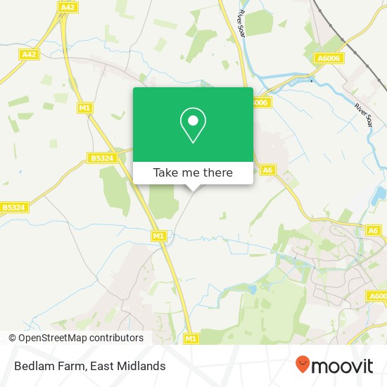 Bedlam Farm map