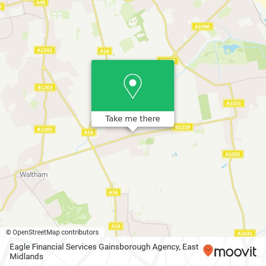 Eagle Financial Services Gainsborough Agency map