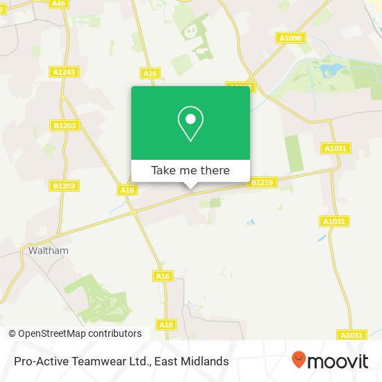 Pro-Active Teamwear Ltd. map