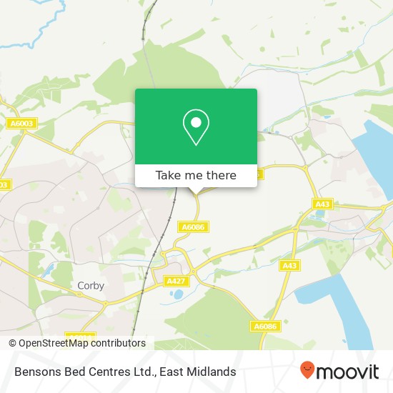 Bensons Bed Centres Ltd. map