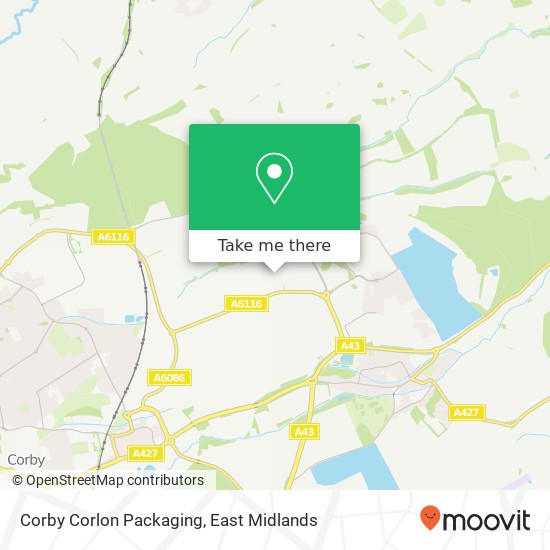 Corby Corlon Packaging map