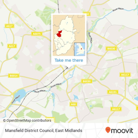 Mansfield District Council map