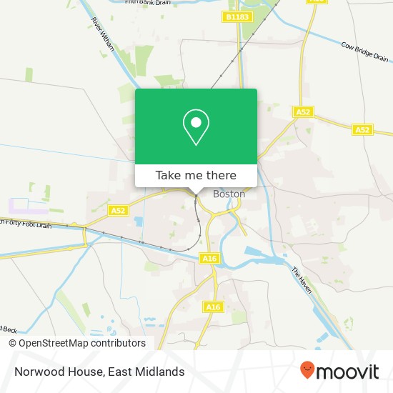Norwood House map