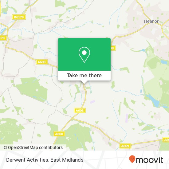 Derwent Activities map