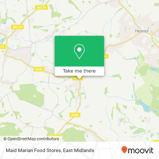 Maid Marian Food Stores map