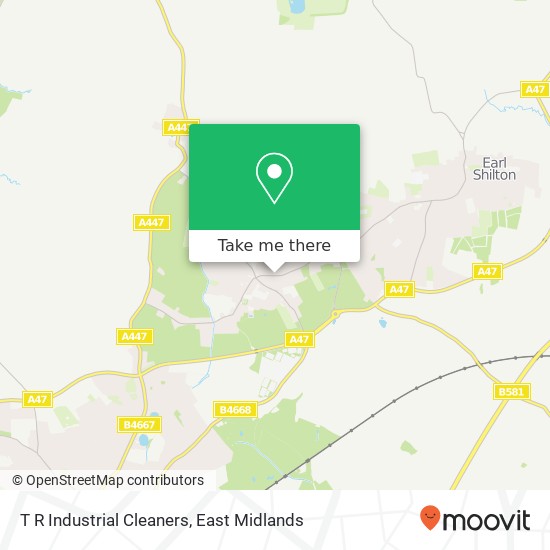 T R Industrial Cleaners map