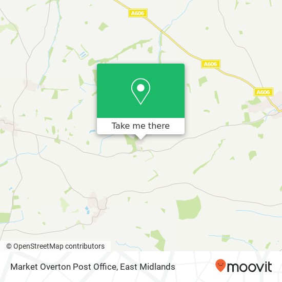 Market Overton Post Office map