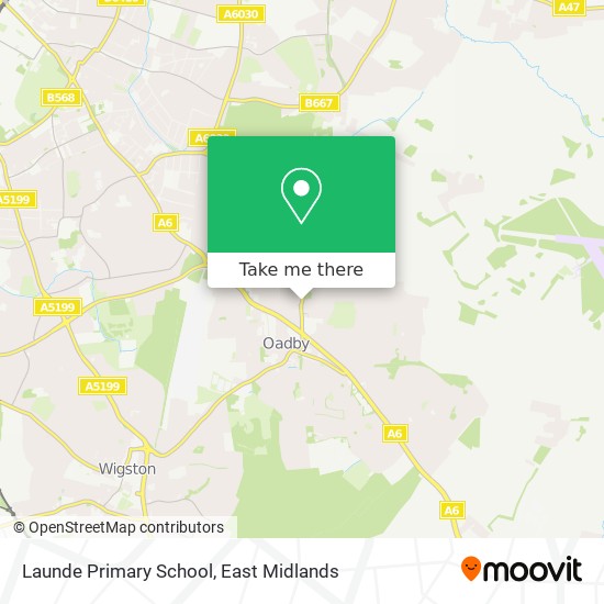Launde Primary School map