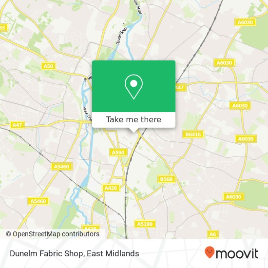 Dunelm Fabric Shop map