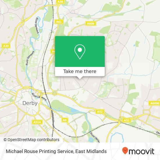 Michael Rouse Printing Service map