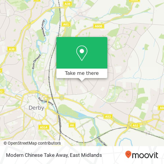 Modern Chinese Take Away map