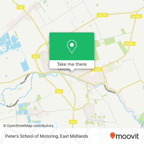 Peter's School of Motoring map