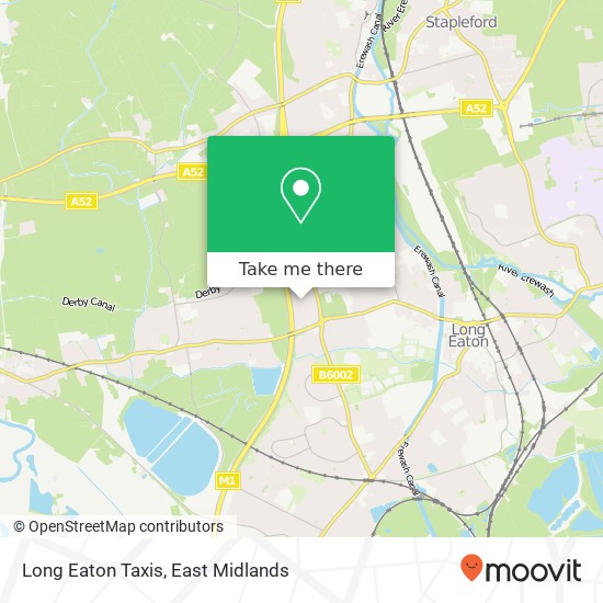 Long Eaton Taxis map