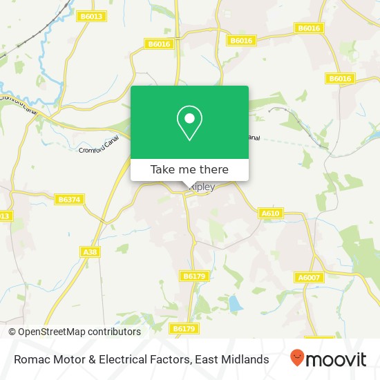 Romac Motor & Electrical Factors map