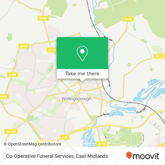 Co-Operative Funeral Services map