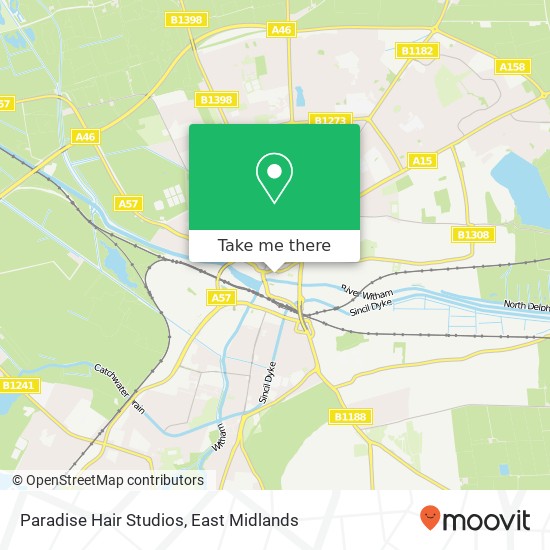 Paradise Hair Studios map