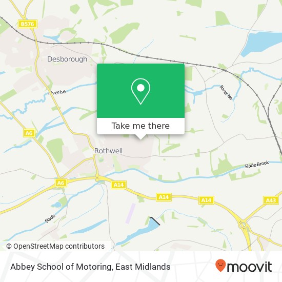 Abbey School of Motoring map