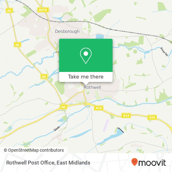 Rothwell Post Office map