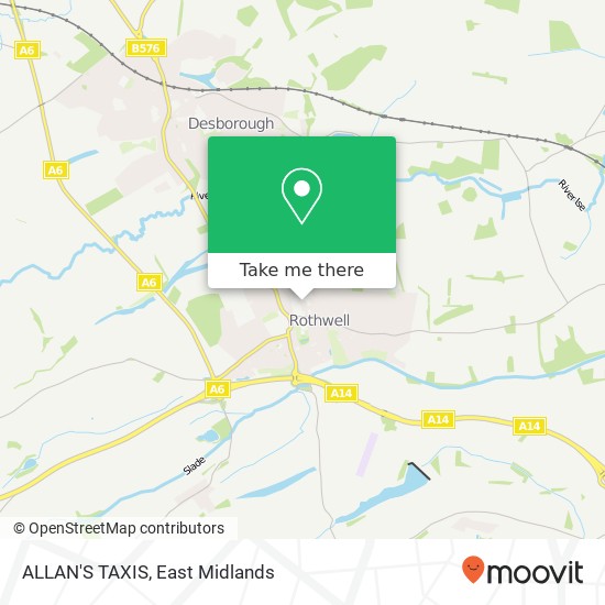 ALLAN'S TAXIS map