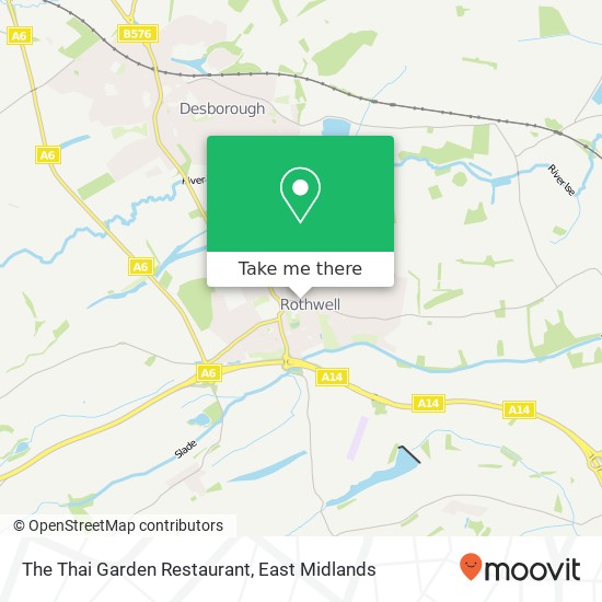 The Thai Garden Restaurant map