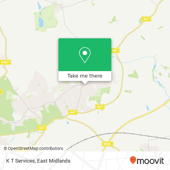 K T Services map