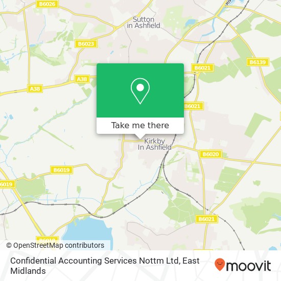 Confidential Accounting Services Nottm Ltd map