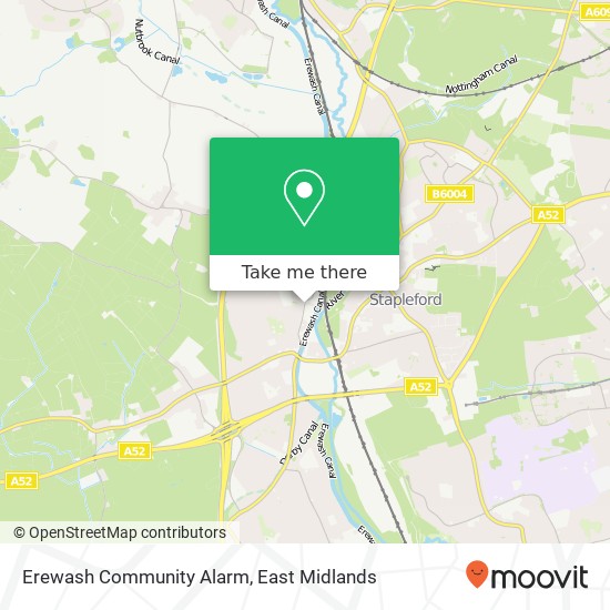 Erewash Community Alarm map