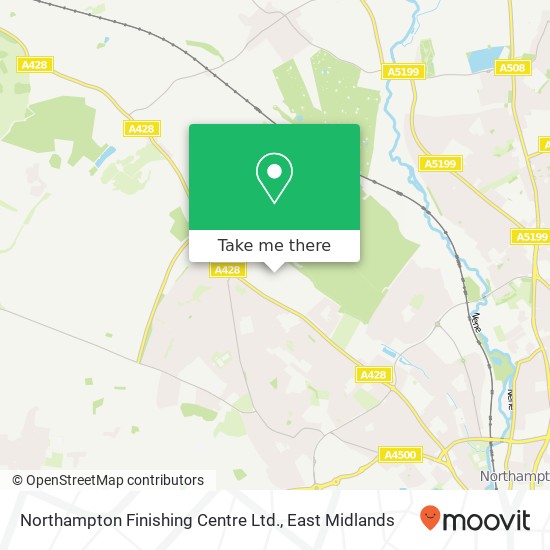 Northampton Finishing Centre Ltd. map