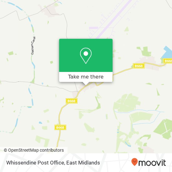 Whissendine Post Office map