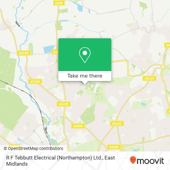 R F Tebbutt Electrical (Northampton) Ltd. map