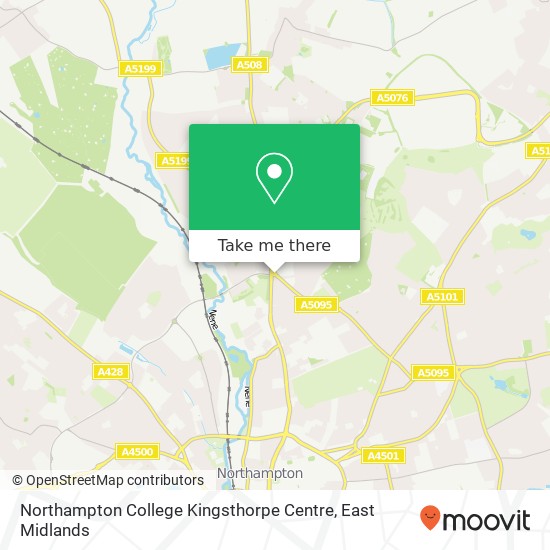 Northampton College Kingsthorpe Centre map