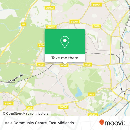Vale Community Centre map