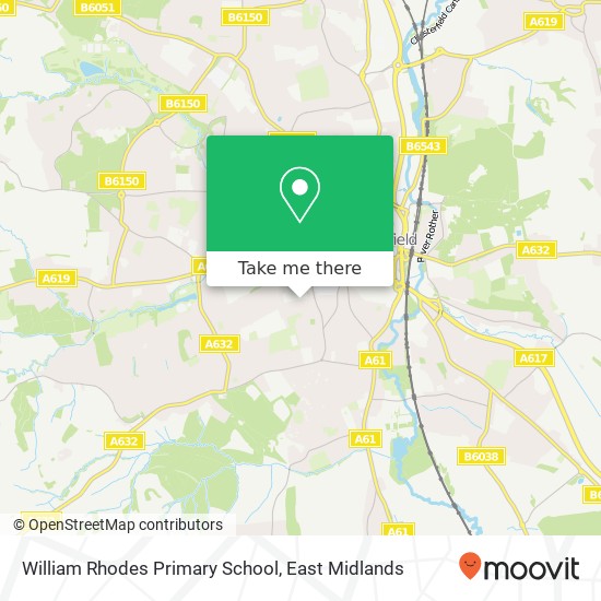 William Rhodes Primary School map