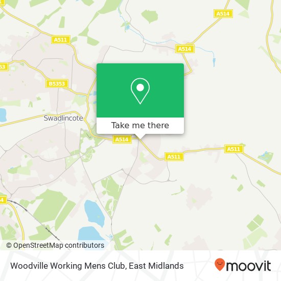 Woodville Working Mens Club map