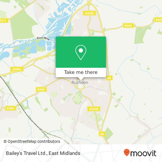 Bailey's Travel Ltd. map