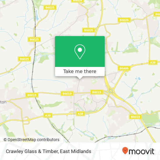 Crawley Glass & Timber map