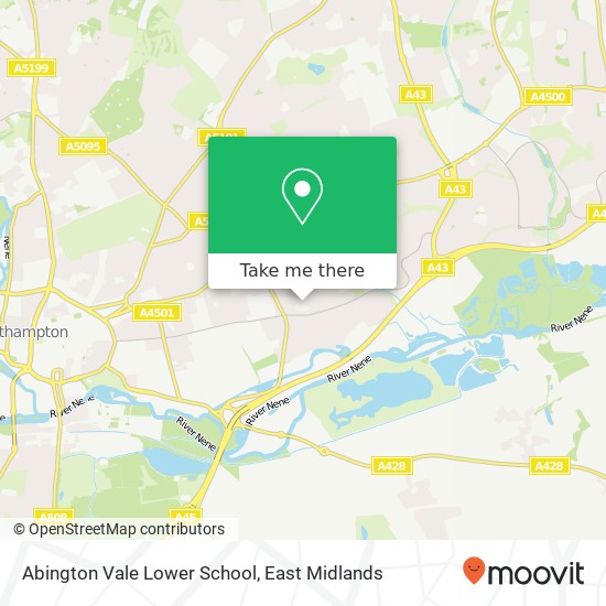 Abington Vale Lower School map