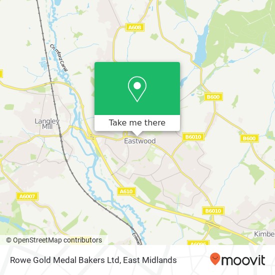 Rowe Gold Medal Bakers Ltd map