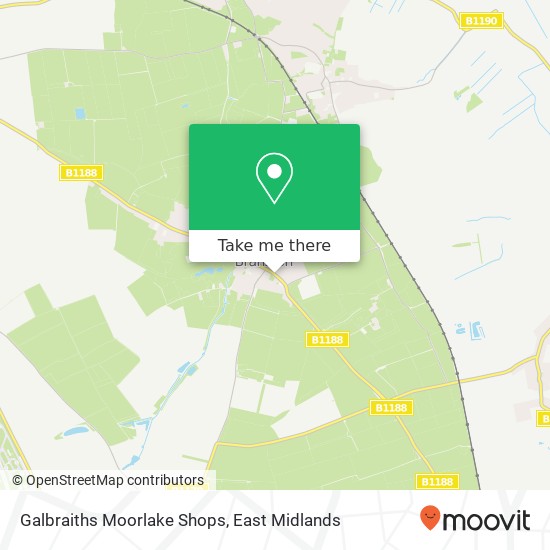 Galbraiths Moorlake Shops map