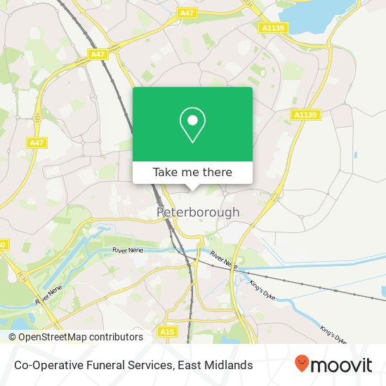 Co-Operative Funeral Services map