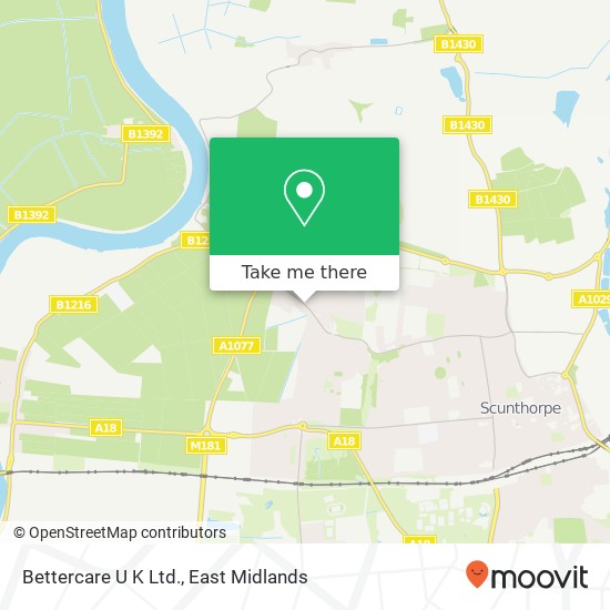 Bettercare U K Ltd. map